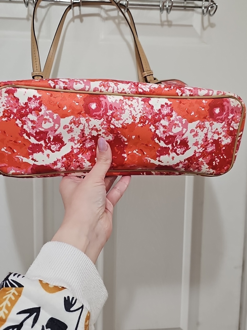 Coach Peyton Floral Print Zip Top Tote with Gold Hardware - Read Condition - Picture 9 of 16